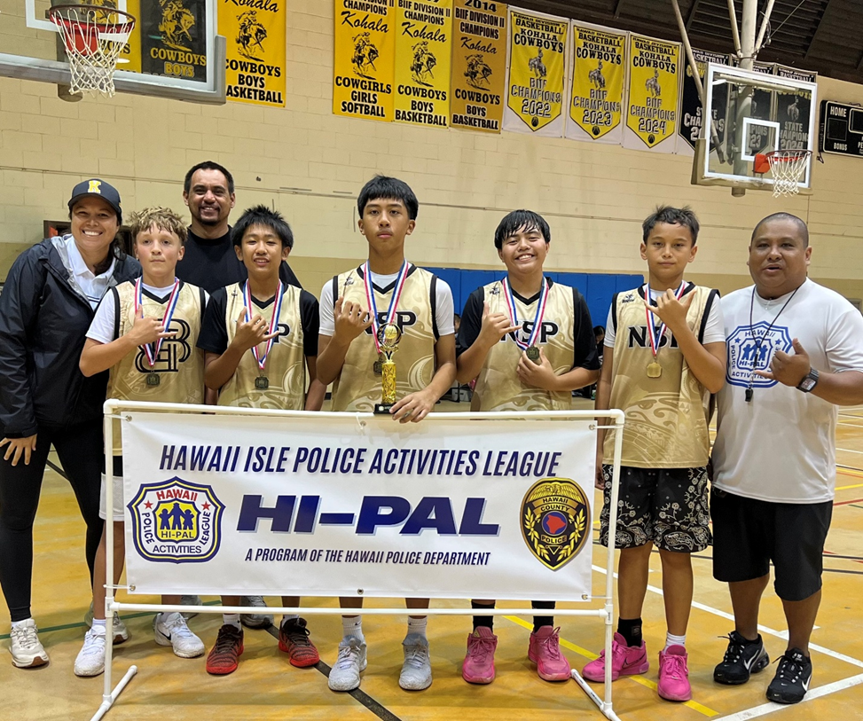 14 & Under Age Group Champions NSP GOLD Joey Giltner Jr., Hunter Kawasaki, Ishen Salvador-Libron, Kaimi Loo & Michael “MJ” Hastings