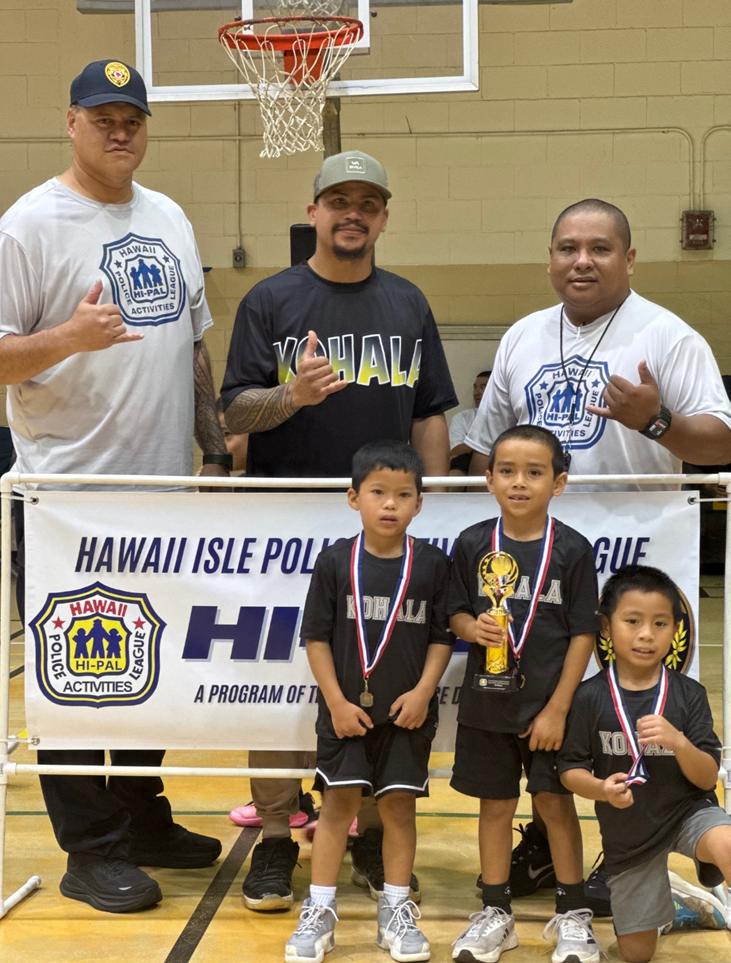 6 & Under Age Group Champions KOHALA 1 Roycie Alvarado, Sage Ching & Kenyon-Dame Figueroa