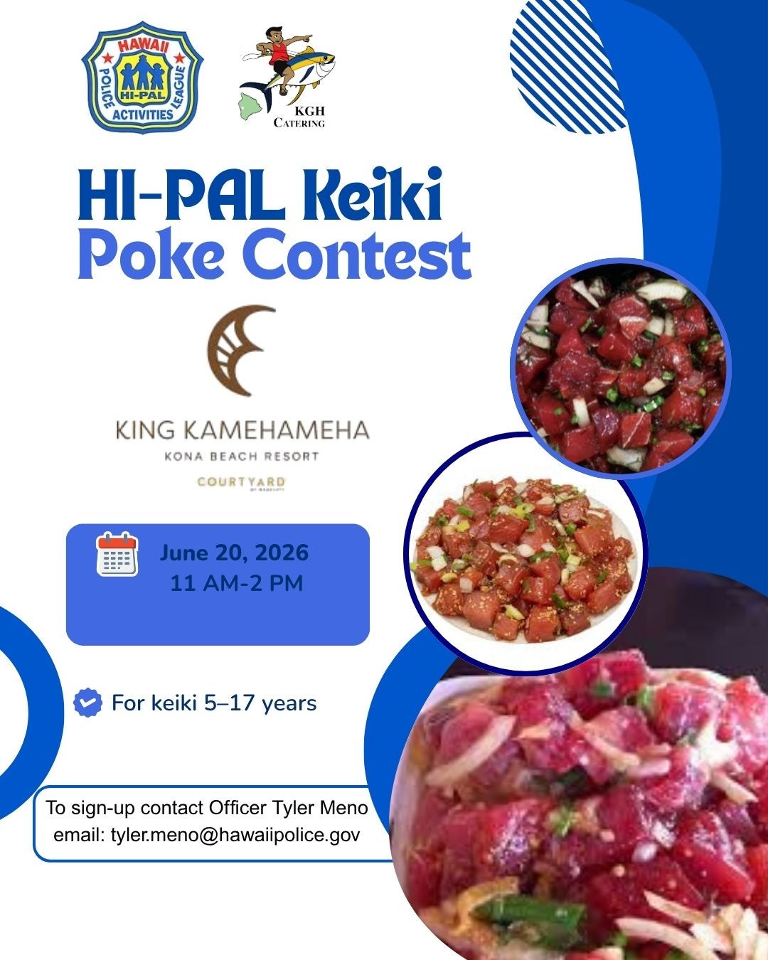 HI-PAL Keiki Poke Contest flier