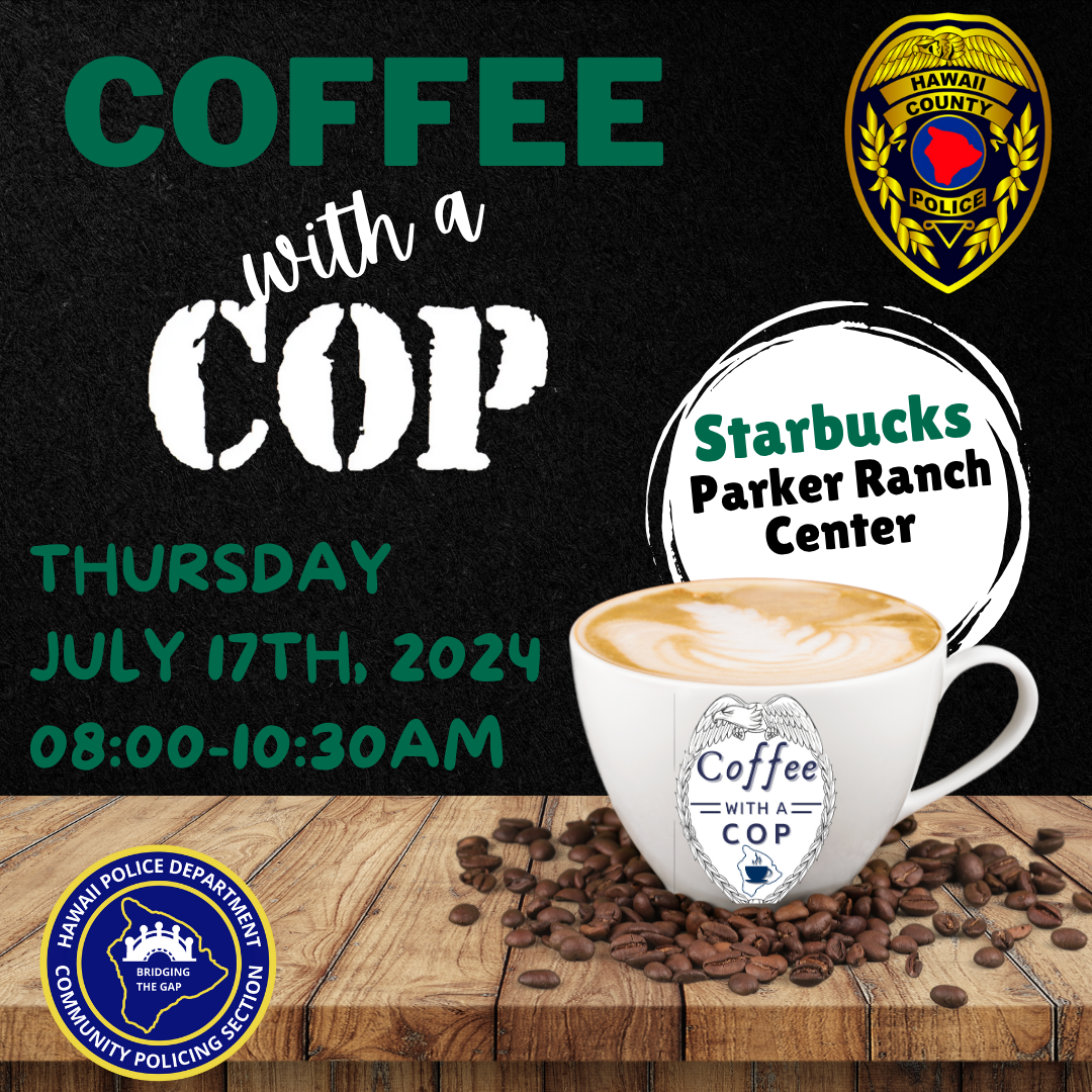 Waimea Starbucks Coffee With a Cop