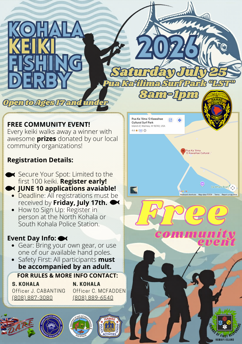 Kohala Fishing Derby flier