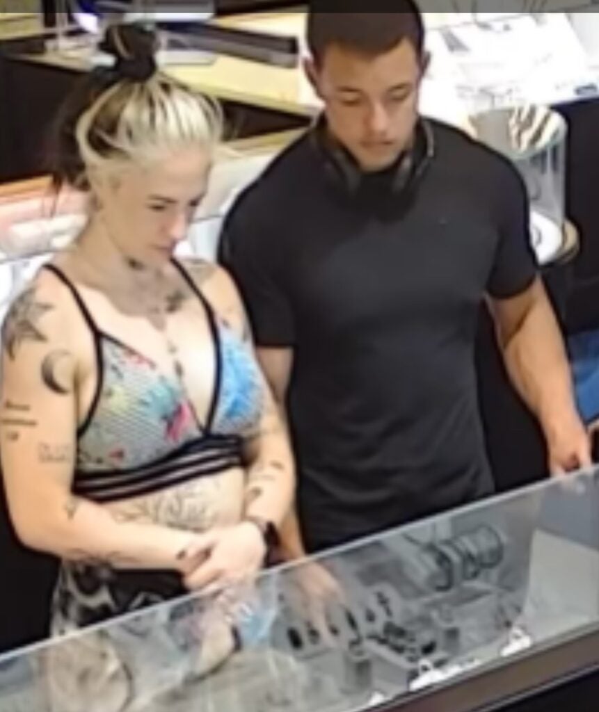 Female with male suspect