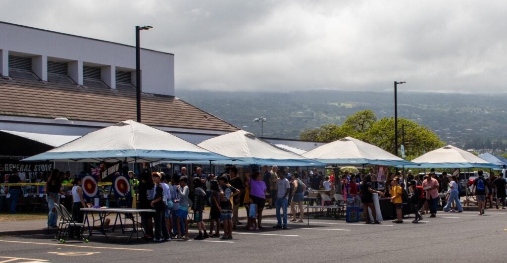 Game booths at Kona DARE Day