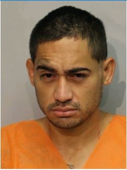 Picture of 33-year-old Kainoa Santos who was arrested for arson following a structure fire that destroyed an apartment complex in Pepe‘ekeō on Monday, Nov. 3, 2025.