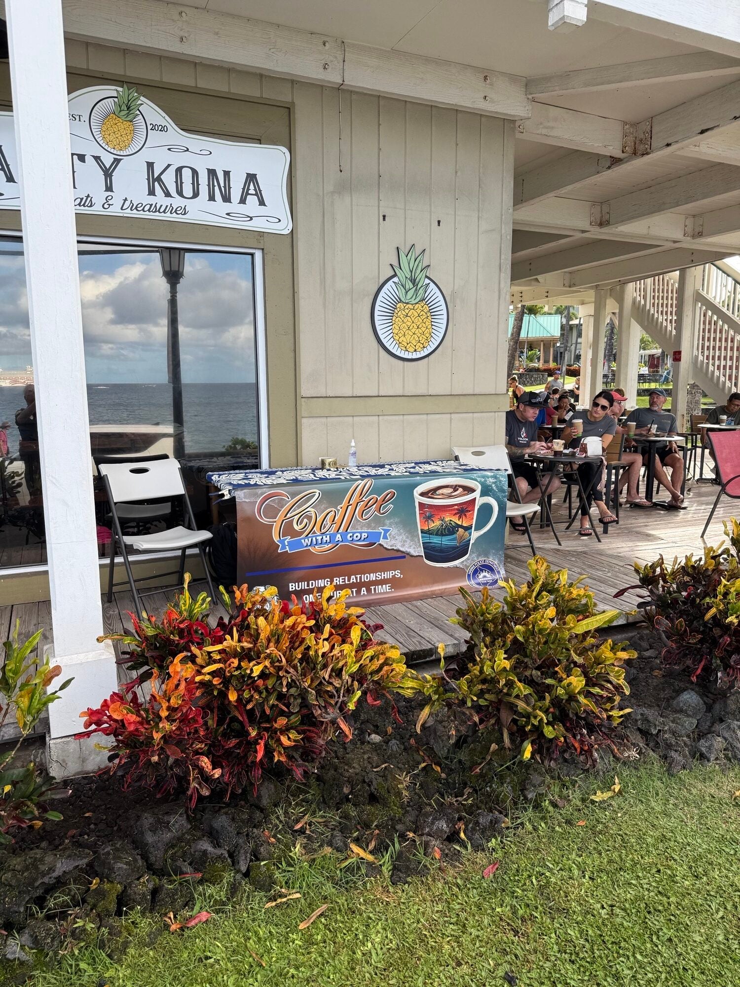 Kona Heaven with Coffee With a Cop banner