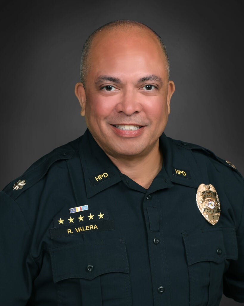 Major Roylen Valera in uniform