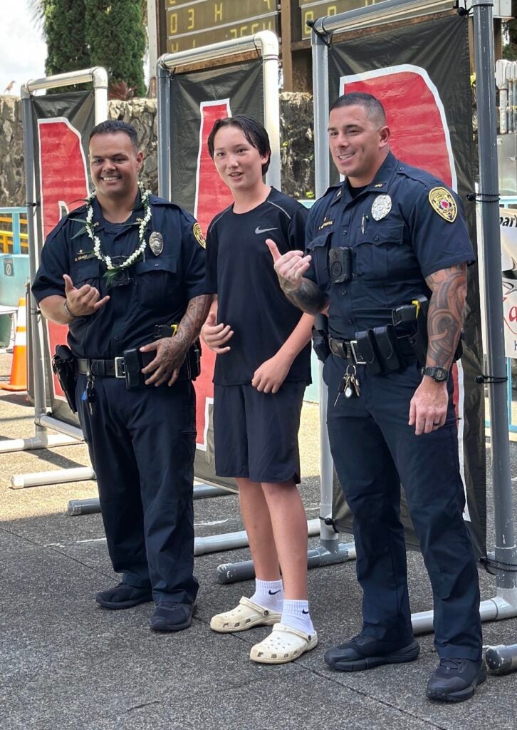 Ofcr Grace, student, Ofcr Mirafuentes