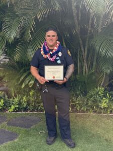 Officer Love Recognized by HISSPA for his Outstanding Commitment to Public Safety