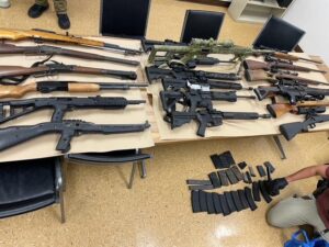 A sampling of the 73 firearms recovered by Hawaii Police Dept. Vice in 2025.