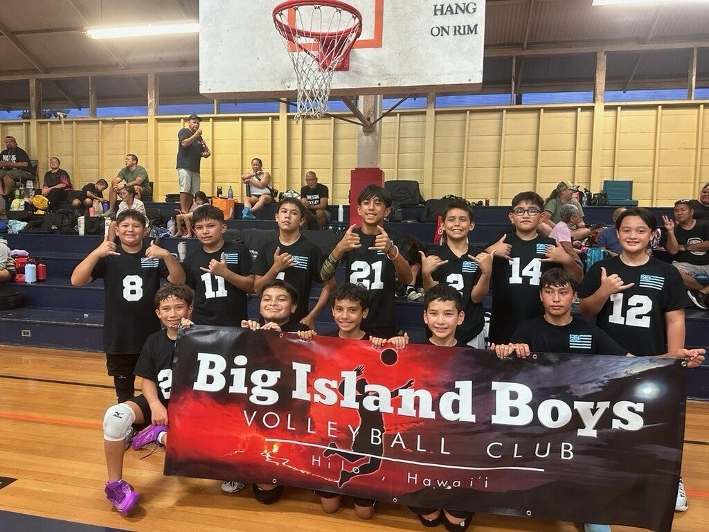 First-ever Hawai‘i Isle Police Activities League (HI-PAL) Volleyball Tournament Sportsmanship Award Team Big Island Boys.