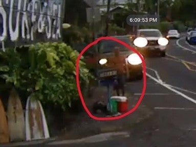 Suspect in Kona Theft. 