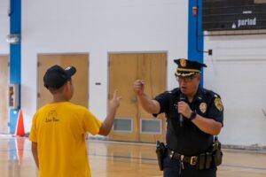 Major Valera and student 2026 DARE Day.