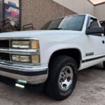 White Chevy Silverado pickup truck
