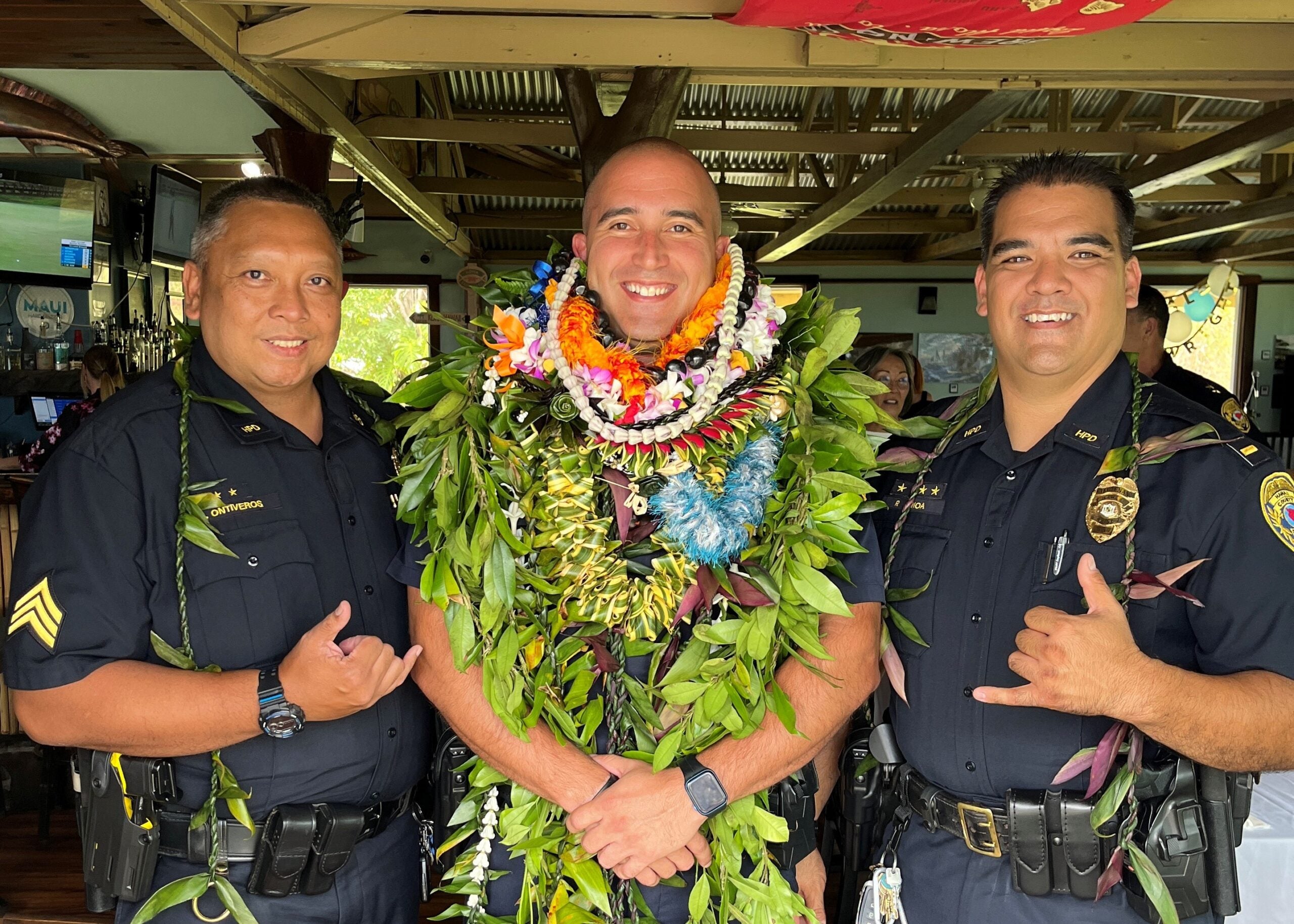 Sergeant Eric Ontiveros (Left)/Officer Paul Wright III (Center)/Acting Captain Pernell Hanoa (Right)